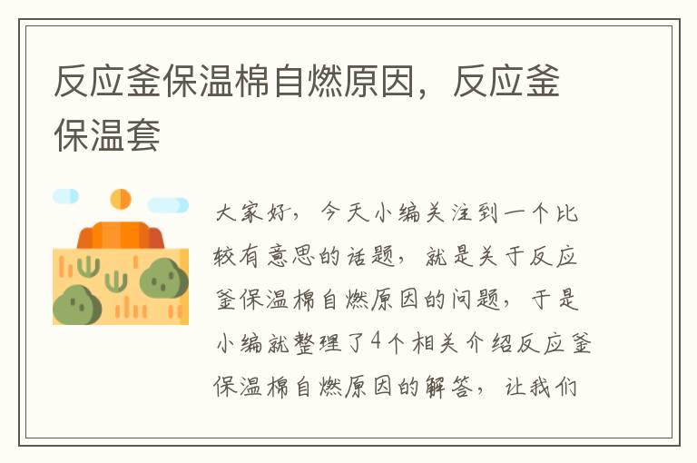 反应釜保温棉自燃原因，反应釜保温套