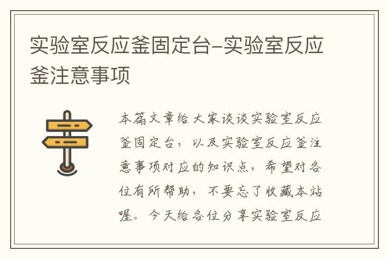 实验室反应釜固定台-实验室反应釜注意事项