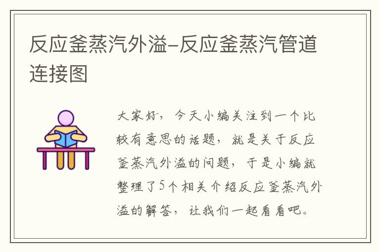 反应釜蒸汽外溢-反应釜蒸汽管道连接图