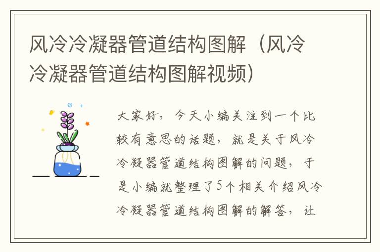 风冷冷凝器管道结构图解(风冷冷凝器管道结构图解视频)