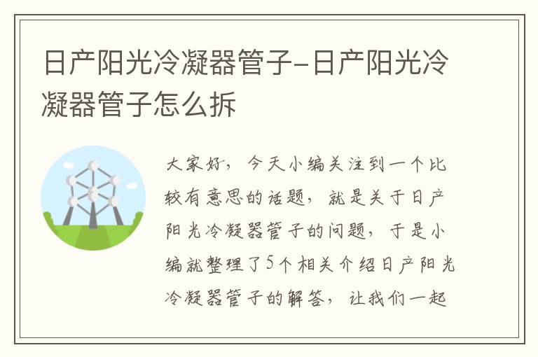 日产阳光冷凝器管子-日产阳光冷凝器管子怎么拆