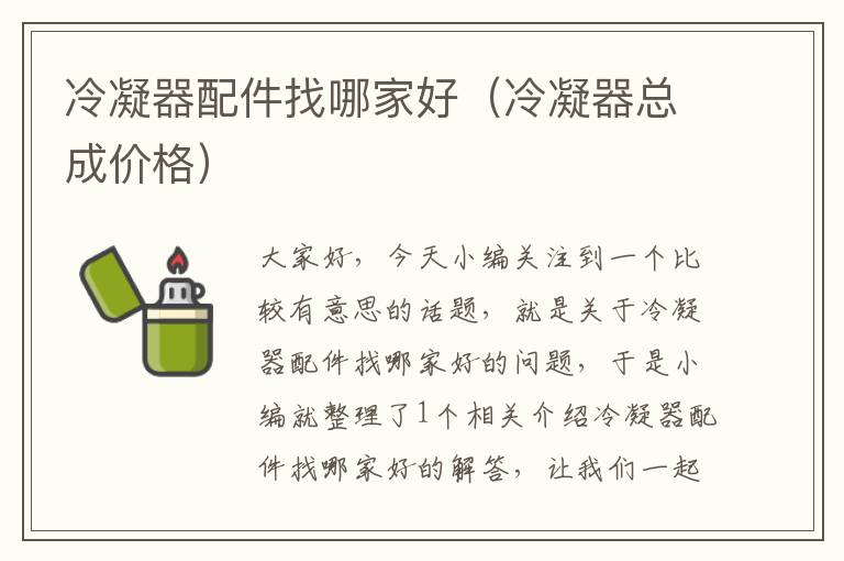 冷凝器配件找哪家好(冷凝器总成价格)