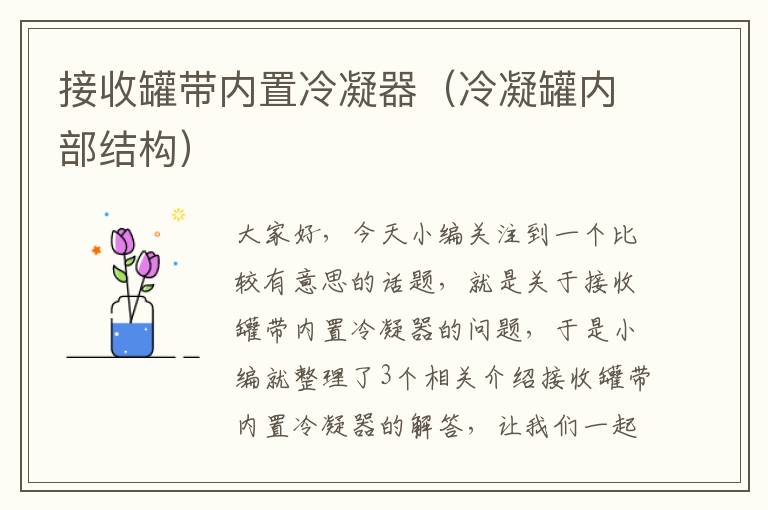 接收罐带内置冷凝器(冷凝罐内部结构)