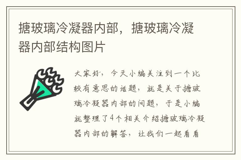 搪玻璃冷凝器内部,搪玻璃冷凝器内部结构图片