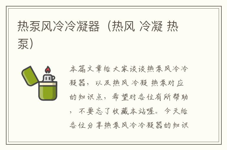 热泵风冷冷凝器(热风 冷凝 热泵)